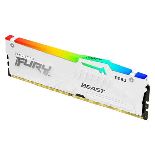 Оперативна пам'ять Kingston Fury 16GB DDR5 5600MHz Beast RGB White (KF556C36BWEA-16)