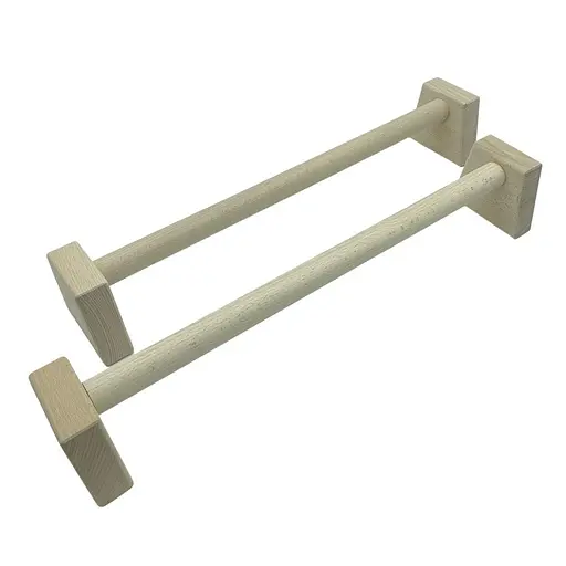 Паралетсы, упоры для отжимания деревянные Wood Gym Push Up NE-WD-60 из бука 50 см 2 шт - фото 4