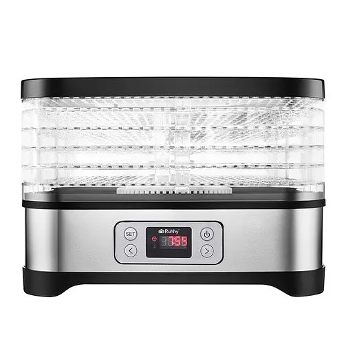 Дегідратор сушарка для фруктів та овочів RUHHY 25929 400 Вт таймер 24 год - фото 4