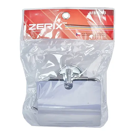 Паперотримач з кришкою Zerix AFB-0103 ZX5063 Хром - фото 3