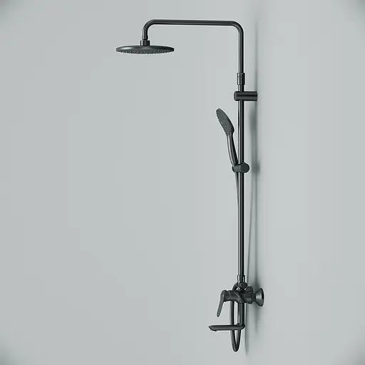 Душова система Am.Pm Sunny black F0785C922, Чорний матовий - фото 5