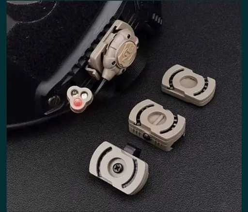 Тактический фонарь на шлем Night Evolution (белый + красный + ИК свет) Койот - фото 4