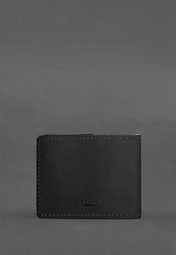 Кожаная обложка для разрешения на оружие черная Crazy Horse - фото 4