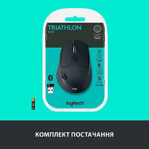 Беспроводная мышь Logitech M720 Triathlon Wireless/Bluetooth (910-004791) - фото 10
