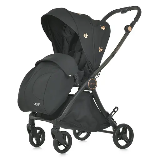 Детская прогулочная коляска-книга El Camino ME 1078 Versa Clover Black Черная - фото 2