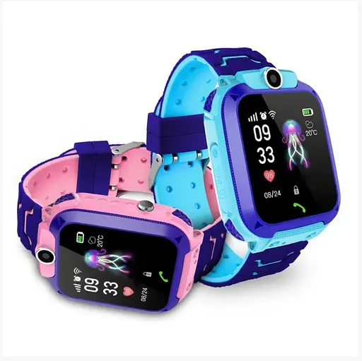 Подарунковий дитячий розумний смарт-годинник Smart Baby Watch Q12 (В-5) з SIM-картою кнопкою SOS камерою і GPS Синій - фото 4