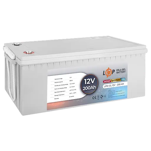 Аккумулятор гелевой LPN-GL 12V-200 Ah - фото 2