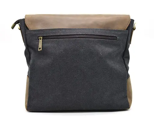 Кожаная мужская сумка через плечо TARWA 30х32х7.5 см sum0025868 - фото 3