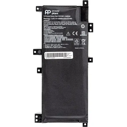 Акумулятор PowerPlant для ноутбуків ASUS X455 (C21IN401) 7.6V 4868mAh