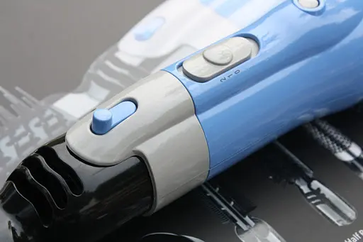 Фен браш стайлер Gemei Gm-4833 10 в 1 з насадками, що обертаються, щітка для вирівнювання та завивки волосся гребінець - фото 4