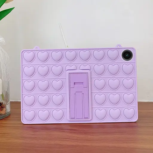 Чохол SoftGel Kids дитячий pop-it Samsung Galaxy Tab A9 8.7 SM X110 X115 Фіолетовий - фото 3