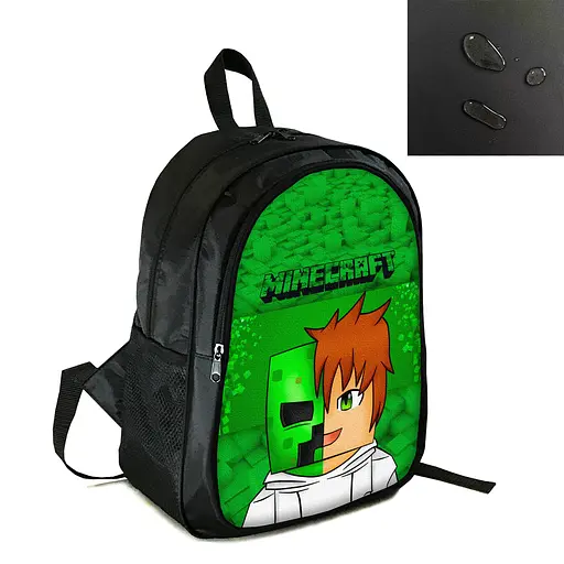 Рюкзак городской/школьный 38×28см с принтом Minecraft Крипер детский, подростковый, спортивный (4165)