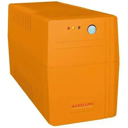 Джерело безперебійного живлення Makelsan Lion850VA 510W Standby-L LED 170-280VAC AVR 1st 2xSCHUKO socket 1 x 12V 9Ah Plastic - фото 1