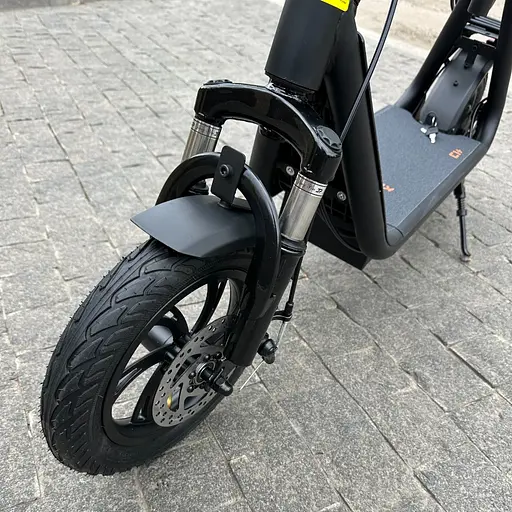 Электросамокат KUGOO Kirin C1+ Plus 18Ah 1000W черный, с усиленной корзинкой - фото 10