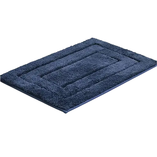 Килимок для ванної кімнати - екстра м’який, абсорбуючий, міцний, прорезинений - 40 x 60 см Синій - фото 1