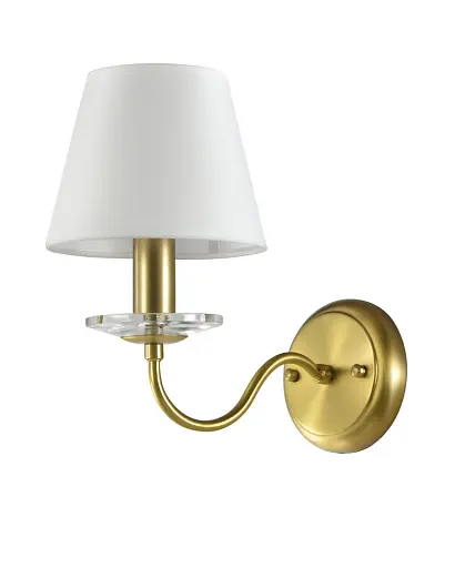 Бра, настінний світильник Edlin PL321167W-1 Moren E14 1x12W IP20 латунний - фото 1