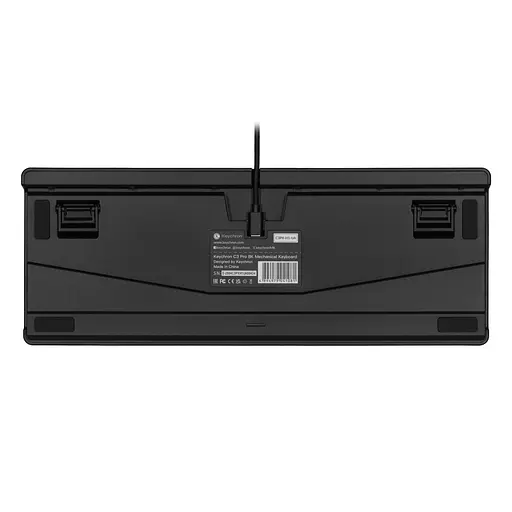 Keychron Клавіатура механічна C3 Pro V2 87Key, K pro Red, USB-A, QMK, Hot-swap, 8K, EN/UKR, RGB, чорний - фото 4