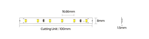 LED стрічка OLEDIM PS-2835-60-IP20-4.4W-4000К-24V - фото 2