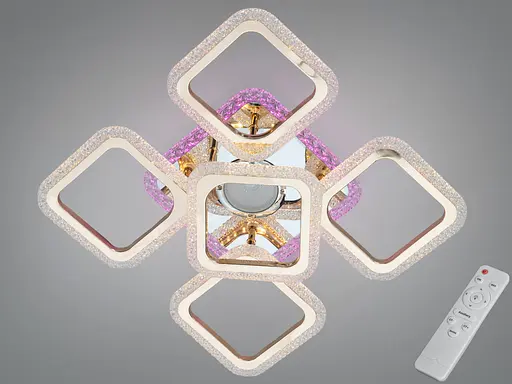 Люстра стельова з димером, підсвічуванням і MP3, 150 Вт - фото 1