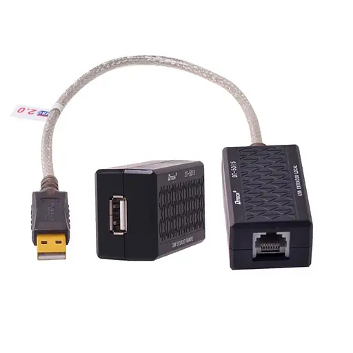 Кабель-удлинитель USB 2.0 AM-AF 60.0м USB по витой паре RJ 45 DT-5015 Dtech - фото 3