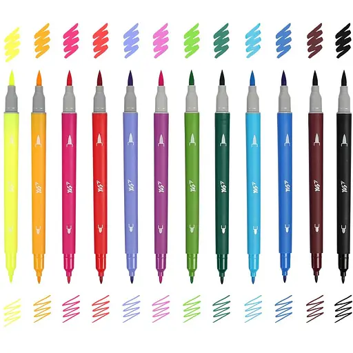 Фломастери двосторонні Yes Minecraft.Spring 12 кольорів (650596) - фото 4