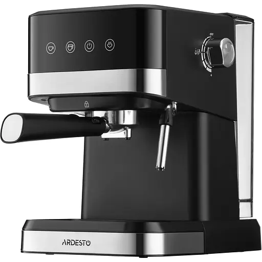 Кофеварка Ardesto рожковая 1.5 л молотая черно-серебристая - фото 9
