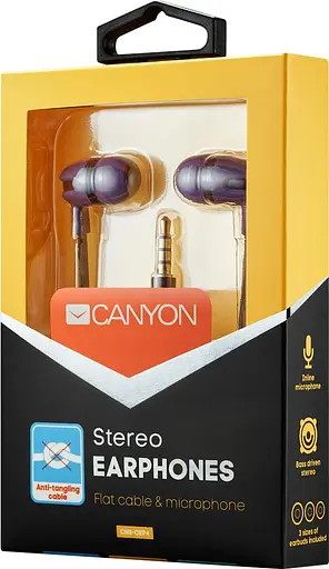 Блютуз-гарнітура Canyon CNS-CEP4P Purple (CNS-CEP4P) - фото 2