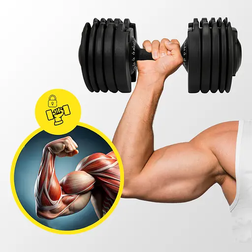 Гантель с регулируемым весом Cornix 2.5-24 кг XR-0405 Black - фото 3