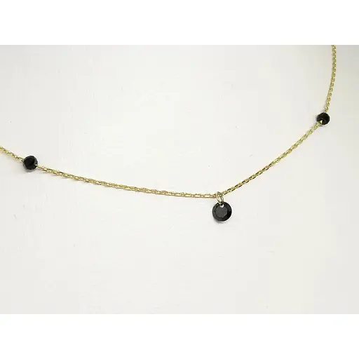 Золоте кольє Столична Ювелірна Фабрика с оніксом. 351144ЖО 45 - фото 2