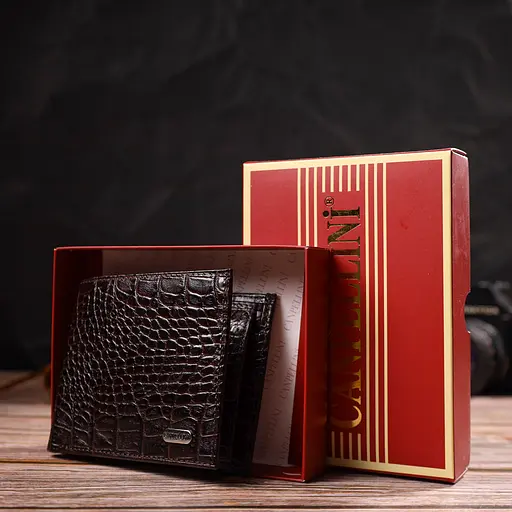 Мужской кожаный кошелек Canpellini 11.5х9.5х2 см acs0025679 - фото 7