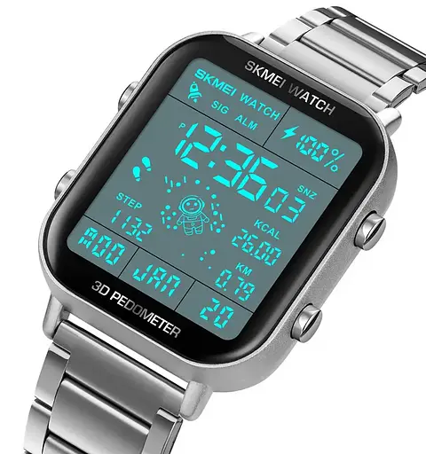 Наручний годинник чоловічий Skmei 1888 Silver, 1888SI (18462) - фото 4