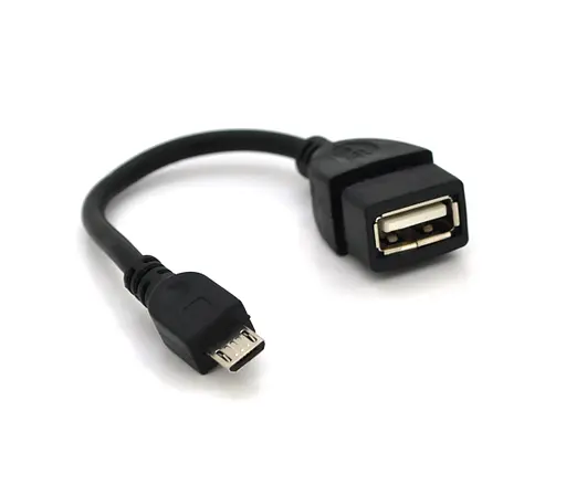 Кабель переходник OTG USB 2.0 AF - MicroUSB 10 см USB мама - фото 1