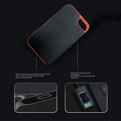 Зовнішній жорсткий диск 2T 2,5-дюймовий ультратонкий портативний USB-накопичувач для настільного комп'ютера, ноутбука, MacBook - фото 4