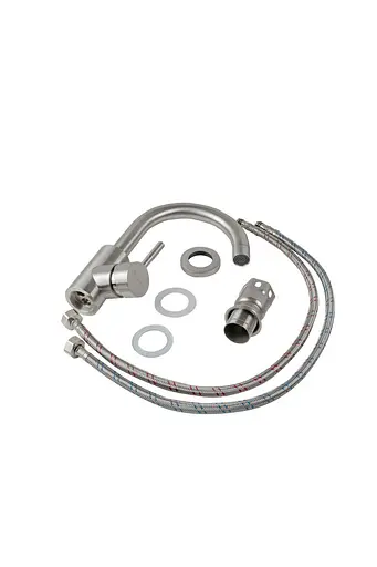 Смеситель для кухни Germece 2054 нержавеющая сталь - фото 2