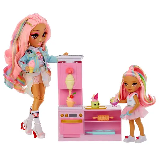 Игровой набор с куклой серии Littles Кондитерская Кэнди Rainbow High 522058 - фото 2