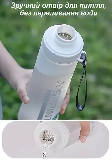 Пляшка для води Casno 1000 мл KXN-1111 Сіра (KXN-1111_Grey) - фото 4