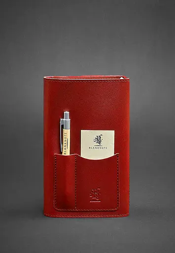 Кожаный блокнот (Софт-бук) 2.0 красный - фото 4