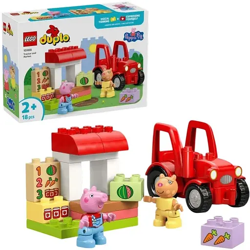 Конструктор LEGO DUPLO Peppa Pig Трактор і ринок 18 деталей (10468) - фото 5