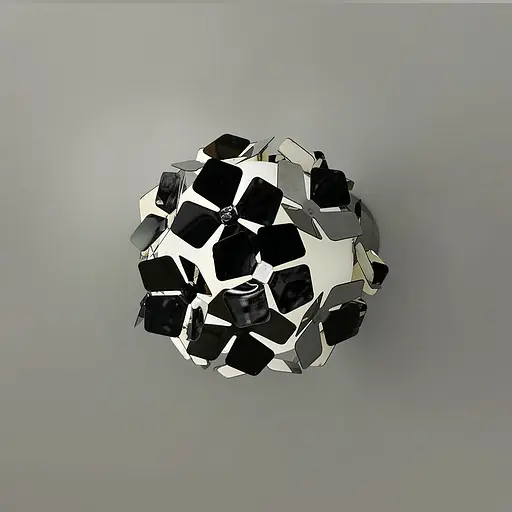 Флористическое бра в хромированном корпусе в виде светового шарика Line F Арт. WB34 A/1 CH - фото 5