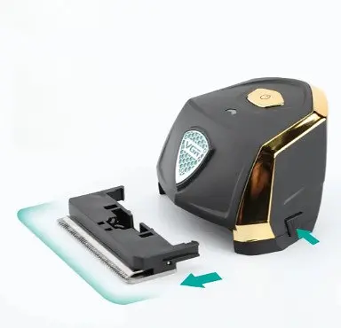 Мужской аккумуляторный триммер VGR V-910 с 9 насадками дисплеем машинка для стрижки IPX7 10 Вт - фото 9