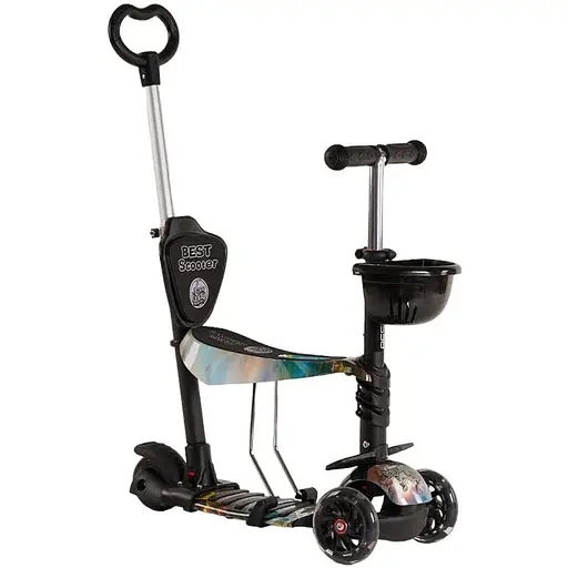 Самокат 5 в 1 Best Scooter 59х15х29 см Різнобарвний 000231394