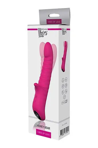Вібратор Dreamtoys Vibes Of Love Honey Bear 21.5 см рожевий - фото 5