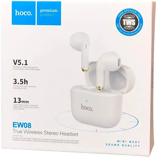 Наушники Hoco EW08 Studious true wireless TWS беспроводные