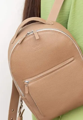 Шкіряний рюкзак Groove M карамель флотар - фото 6