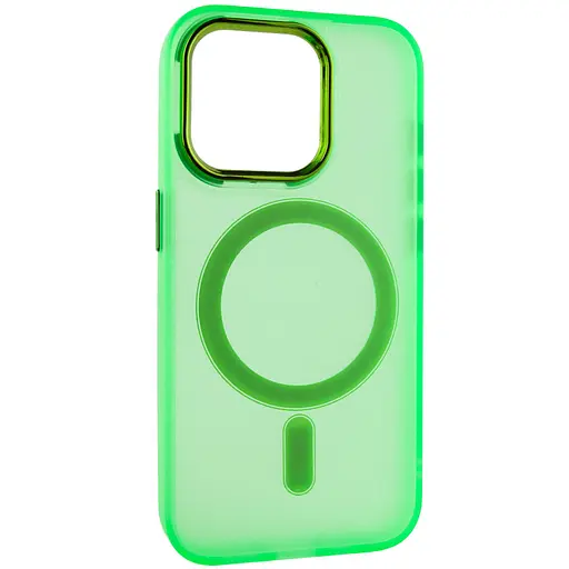 Чохол Epik TPU+PC Lily with MagSafe для Apple iPhone 13 Pro 6.1 Neon Green - фото 2
