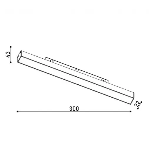 Світильник магнітний трековий Kloodi KDMG-LINE300 PC 12W 3K BK - фото 5