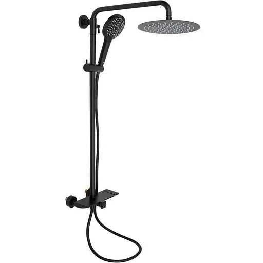 Душова система Qtap Sloup 51105OGB, Чорний матовий - фото 1