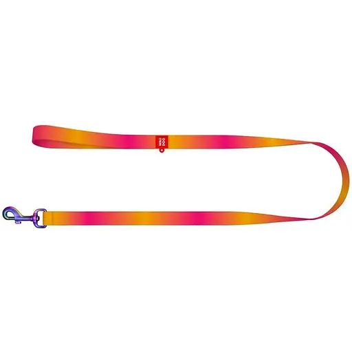 Повідець для собак Waudog Nylon Recycled з нейлону, градієнт, M, помаранчевий - фото 2