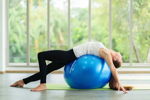 М'яч для фітнесу (фітбол) Power System PS-4011 Ø55 cm PRO Gymball Blue (PS-4011_55cm_Blue) - фото 9