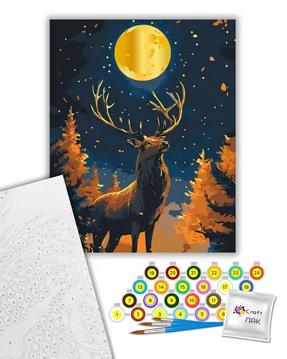 Набор для росписи ArtCraft Над пропастью с металлизированными красками 40х50 см (1647122) - фото 2